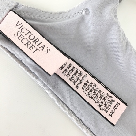 Victoria’s Secret Lightly Lined Wireless T-Shirt Bra Women’s 34C Silver Strip - Picture 9 of 12